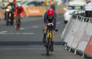 Sarah Storey on her way to victory in the C5 time trial. Photo: onEdition