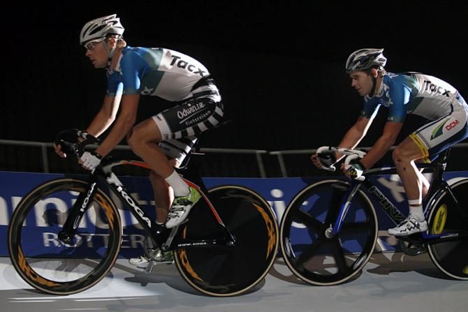 Partners Marc Hester and Barry Markus in action in Rotterdam