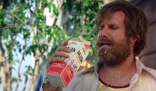 Will Ferrell thinking milk was a bad choice in Anchorman: The Legend Of Ron Burgundy