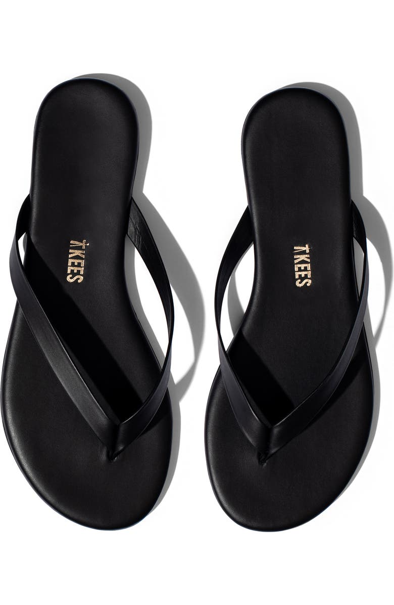 boyfriend leather flip flops