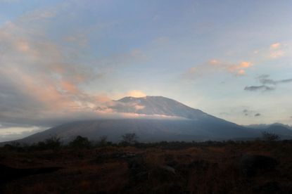 Mount Agung in Indonesia.