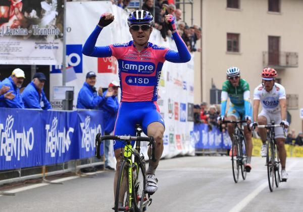 Damiano Cunego (Lampre-ISD) takes his first win of the year.