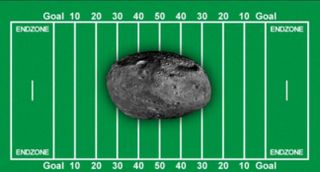 Asteroid 2012 DA14 is about the size of half a football field and will make a close approach to Earth on Feb. 15.
