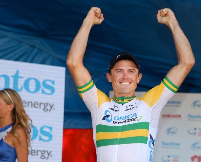 Simon Gerrans knows he has win number three in the bag at the Tour Down Under