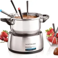 17. Nostalgia Electric Fondue Pot Set: View at Amazon