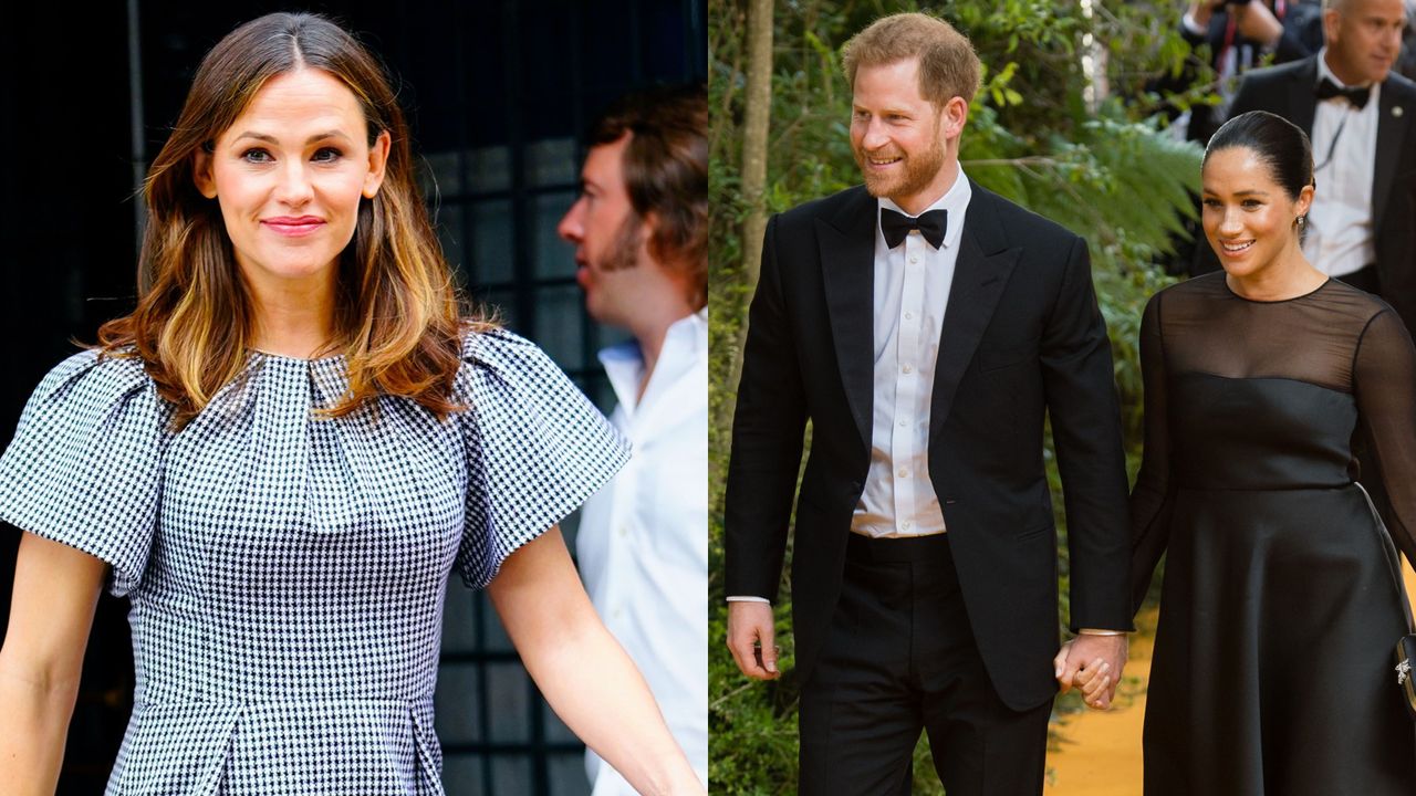 Jennifer Garner, Prince Harry, and Meghan Markle.