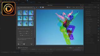Image of dancer being edited in Photodirector 365