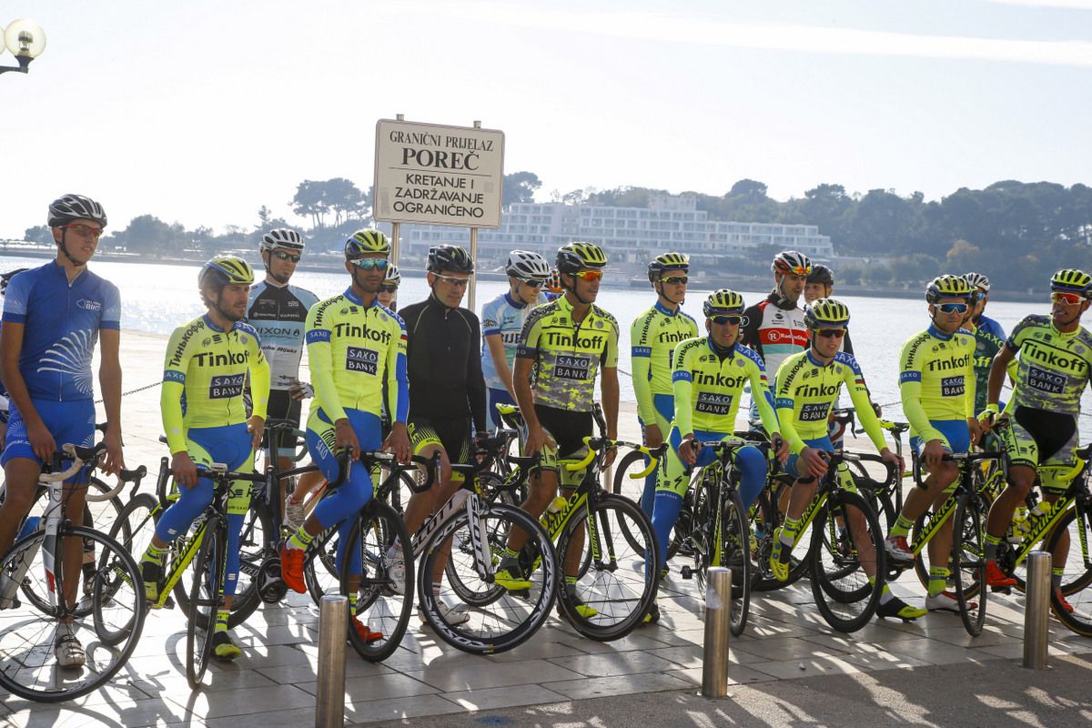 Tinkoff-Saxo's first camp of the year is taking place in Poreč, Croatia