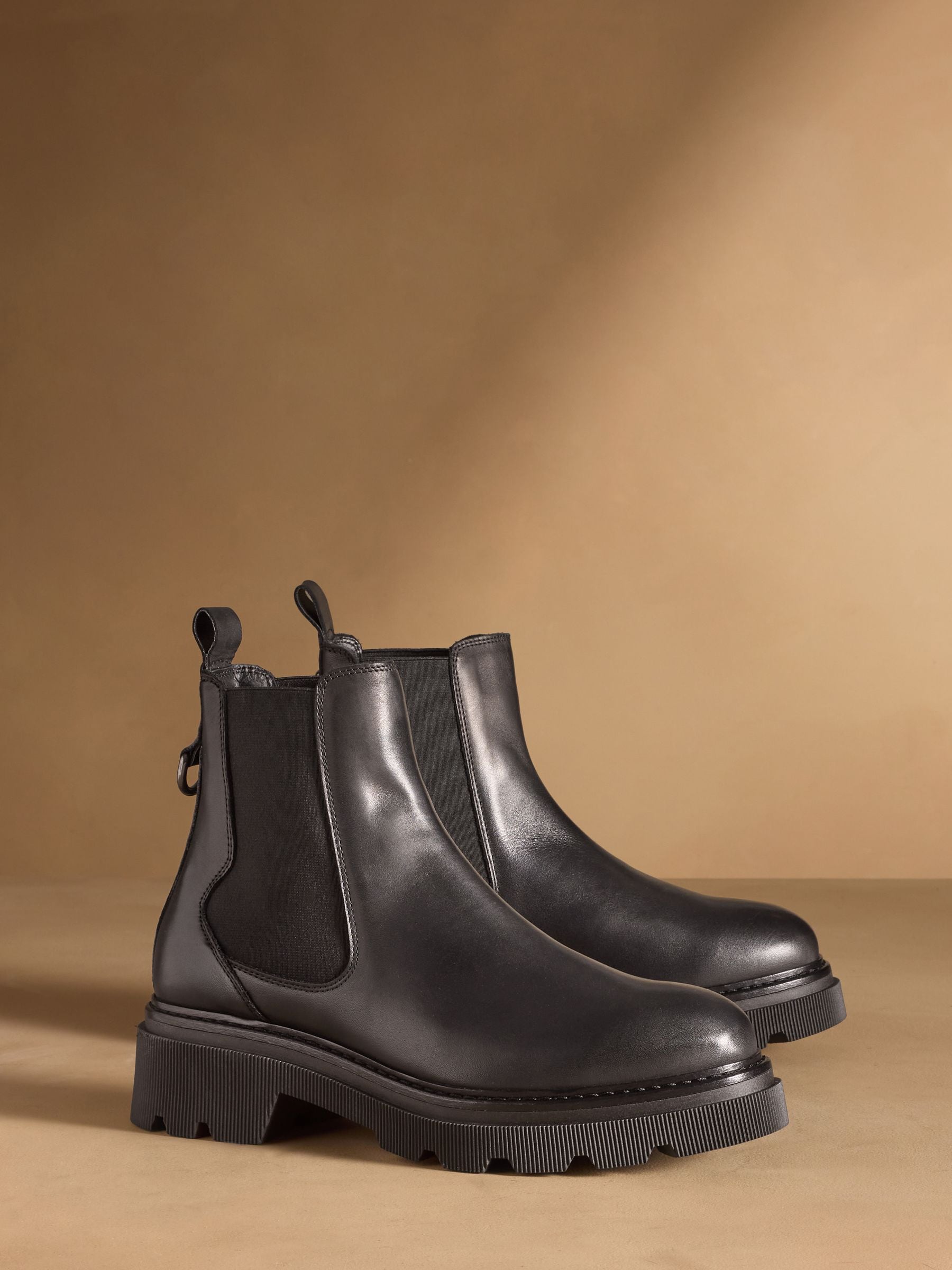 Russell &amp;amp; Bromley Black Mystic Chunky Chelsea Ankle Boots - Size 3 Eu 36