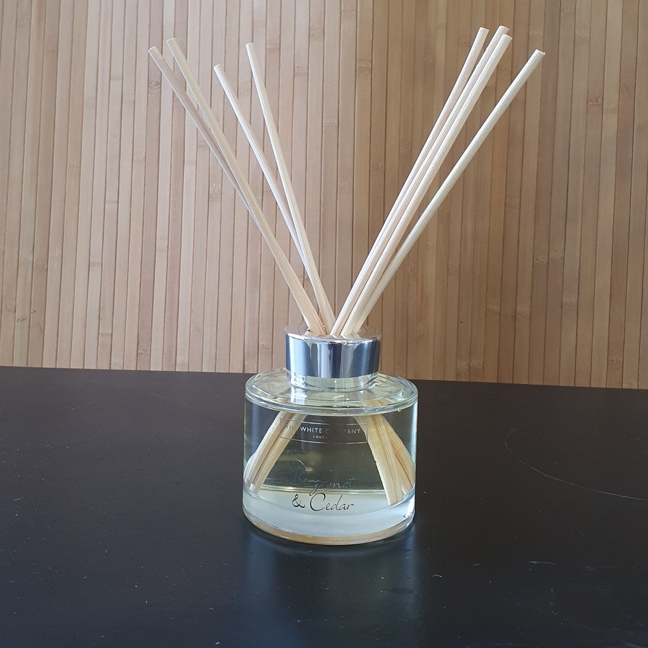 The White Company Bergamot and Cedar reed diffuser