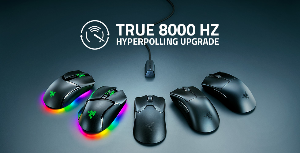 Razer Enables 8 KHz Polling Rate on More Mice, Via Firmware Update