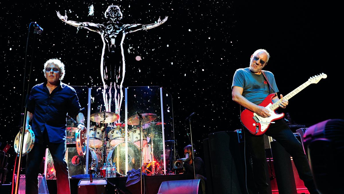 Roger Daltrey and Pete Townshend of the Who perform live at the SSE Arena Wembley on February 13, 2016 in London