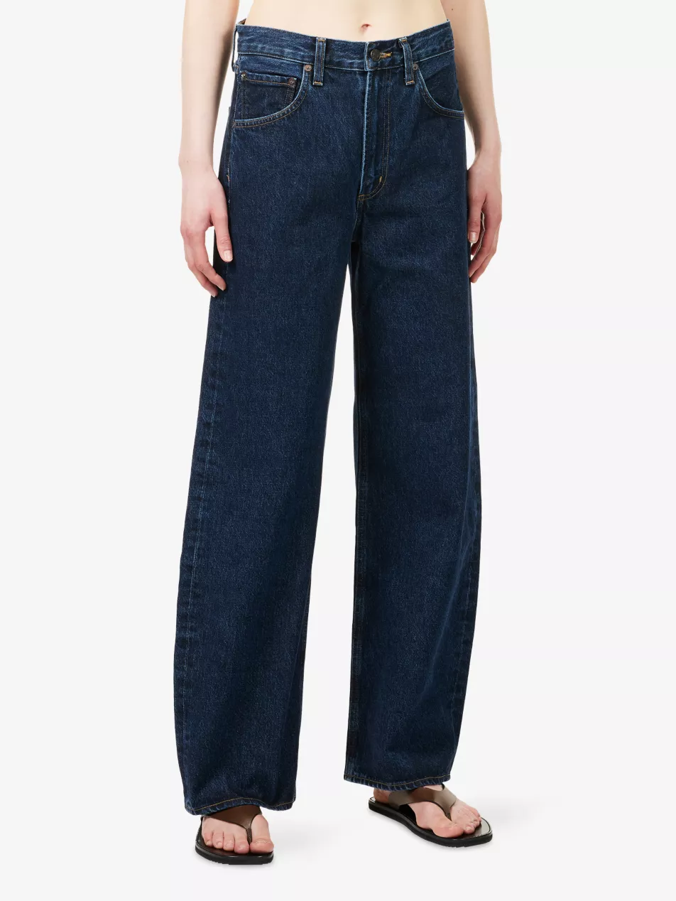 Low Curve Wide-Leg Denim Jeans - 23