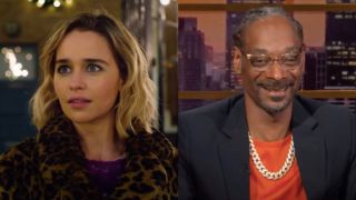 Emilia Clarke Snoop Dogg side by side