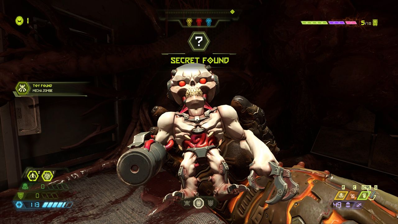 Doom Eternal Super Gore Nest Mecha Zombie Toy