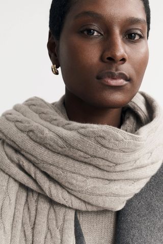 Cable Knit Scarf