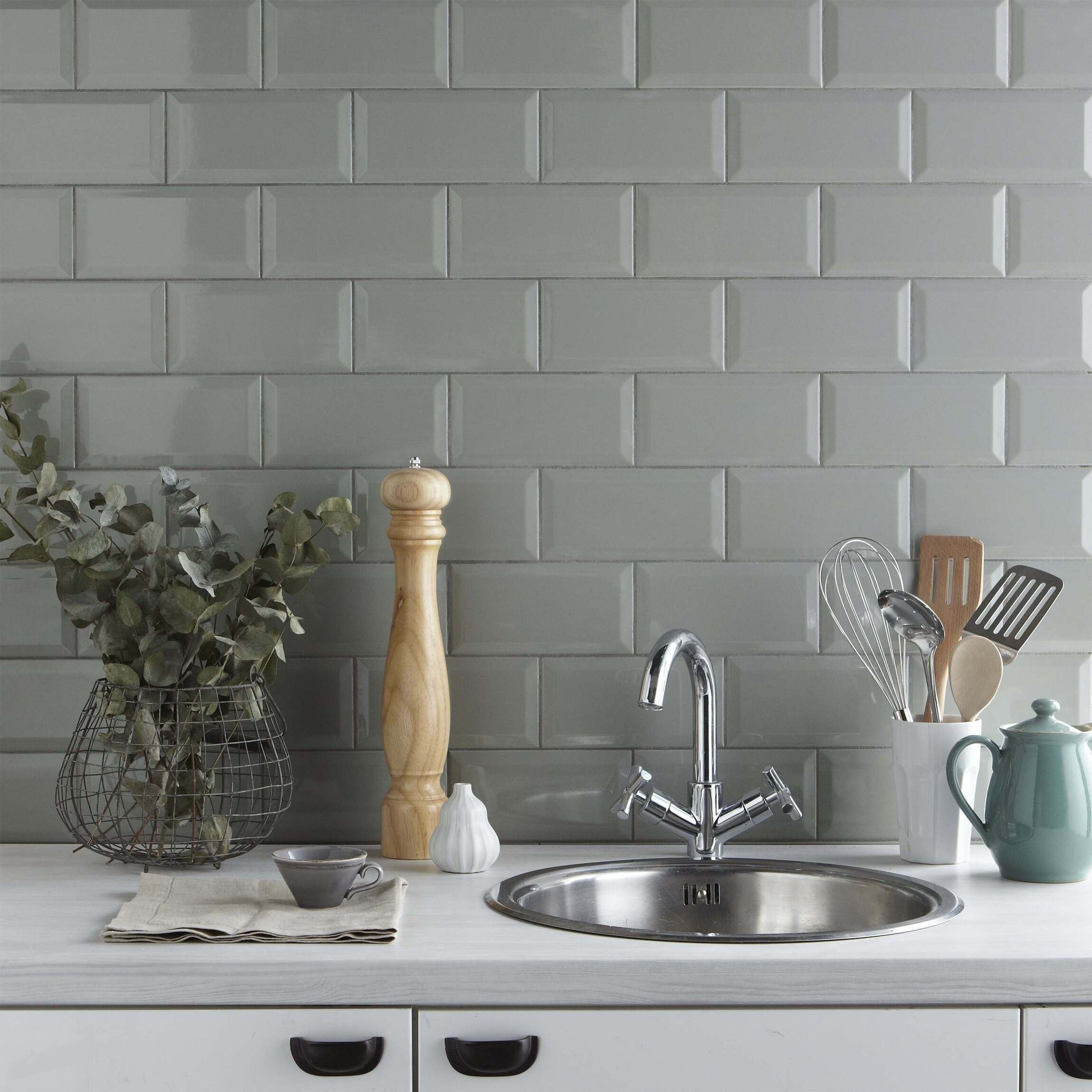 Metro Sage Wall Tile - Metro Wall Tiles From Tile Mountain