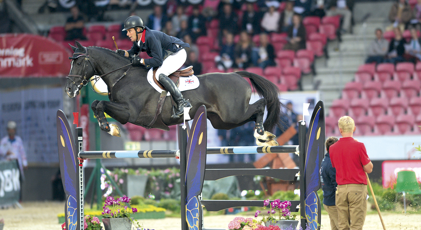 William FUNNELL riding Billy Congo (CH) GBR, in the Team FEI European Show Jumping Championship in Herning, Denmark in August 2013