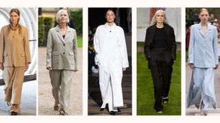 5 models at Copenhagen fashion week spring/summer 2024 shows
