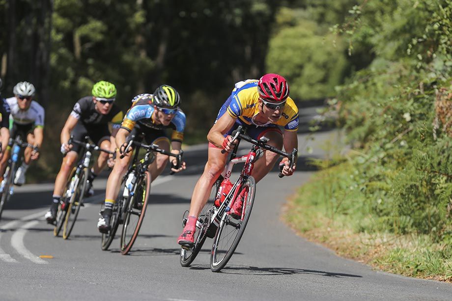 Will Clarkwe in the leaders jersey decends