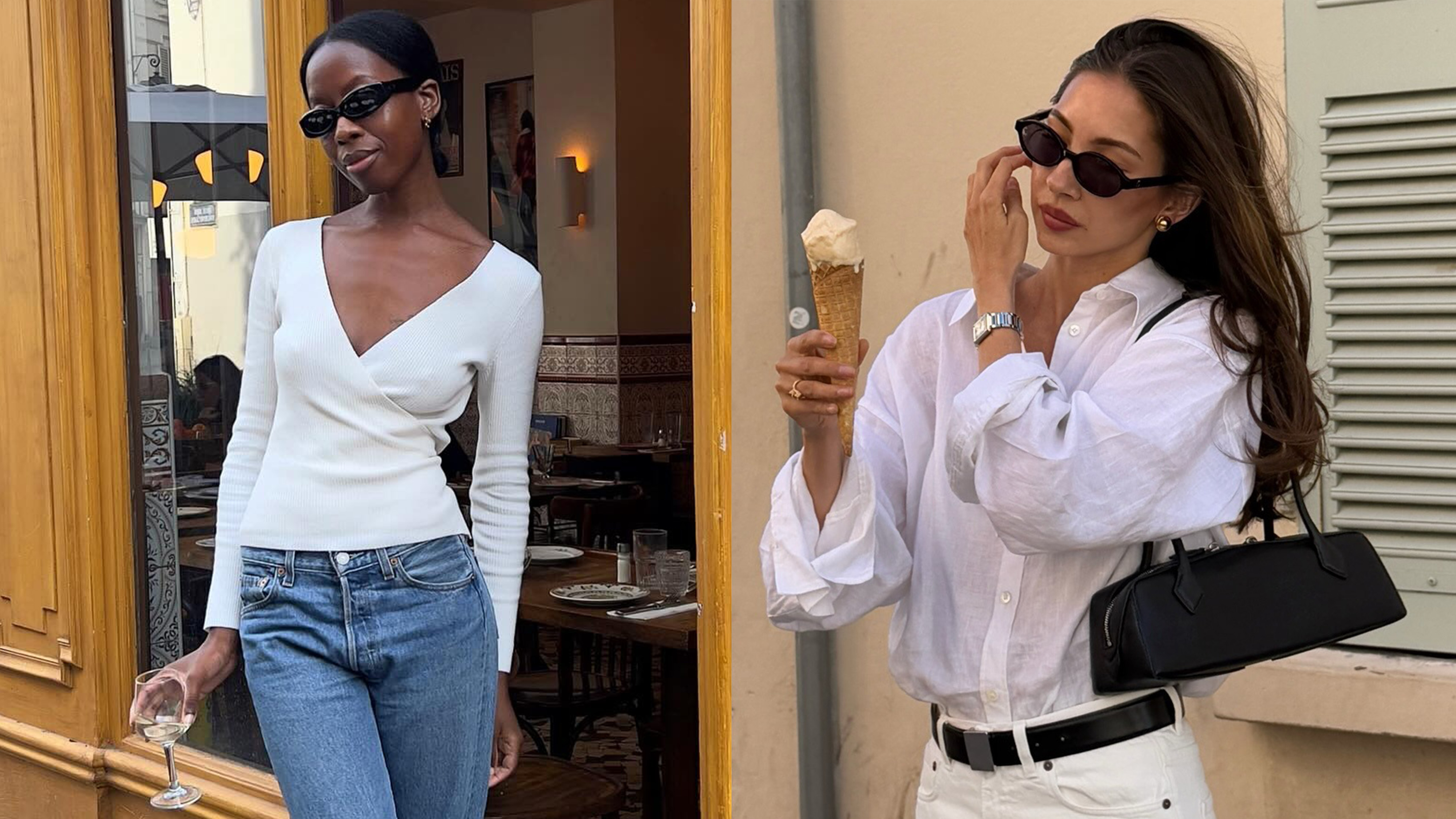 What to pack in a Paris travel capsule wardrobe is shown in a photo of a woman 