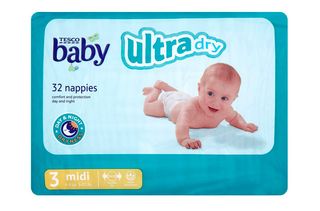 Tesco baby Ultradry nappies