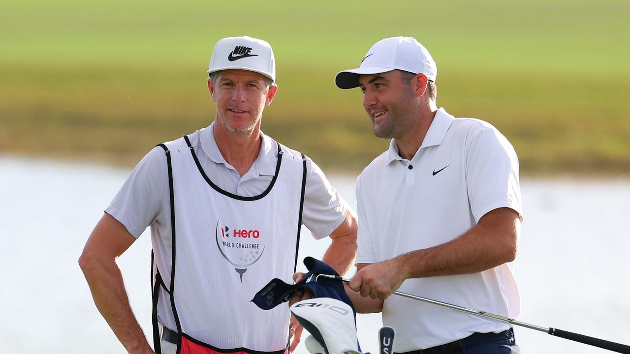 Ted Scott and Scottie Scheffler at the 2024 Hero World Challenge