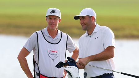 Ted Scott and Scottie Scheffler at the 2024 Hero World Challenge