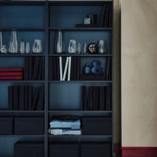 IKEA BILLY bookcase in black-blue