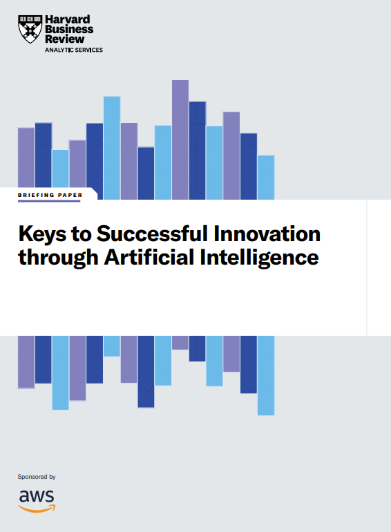 Whitepaper cover with blue &amp;amp; purple shaded bar graph image behind the title