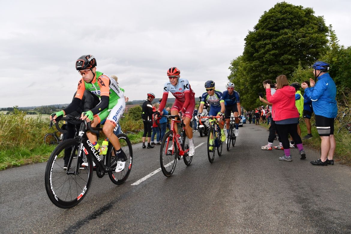 Gioivanni Carboni leads the breakaway