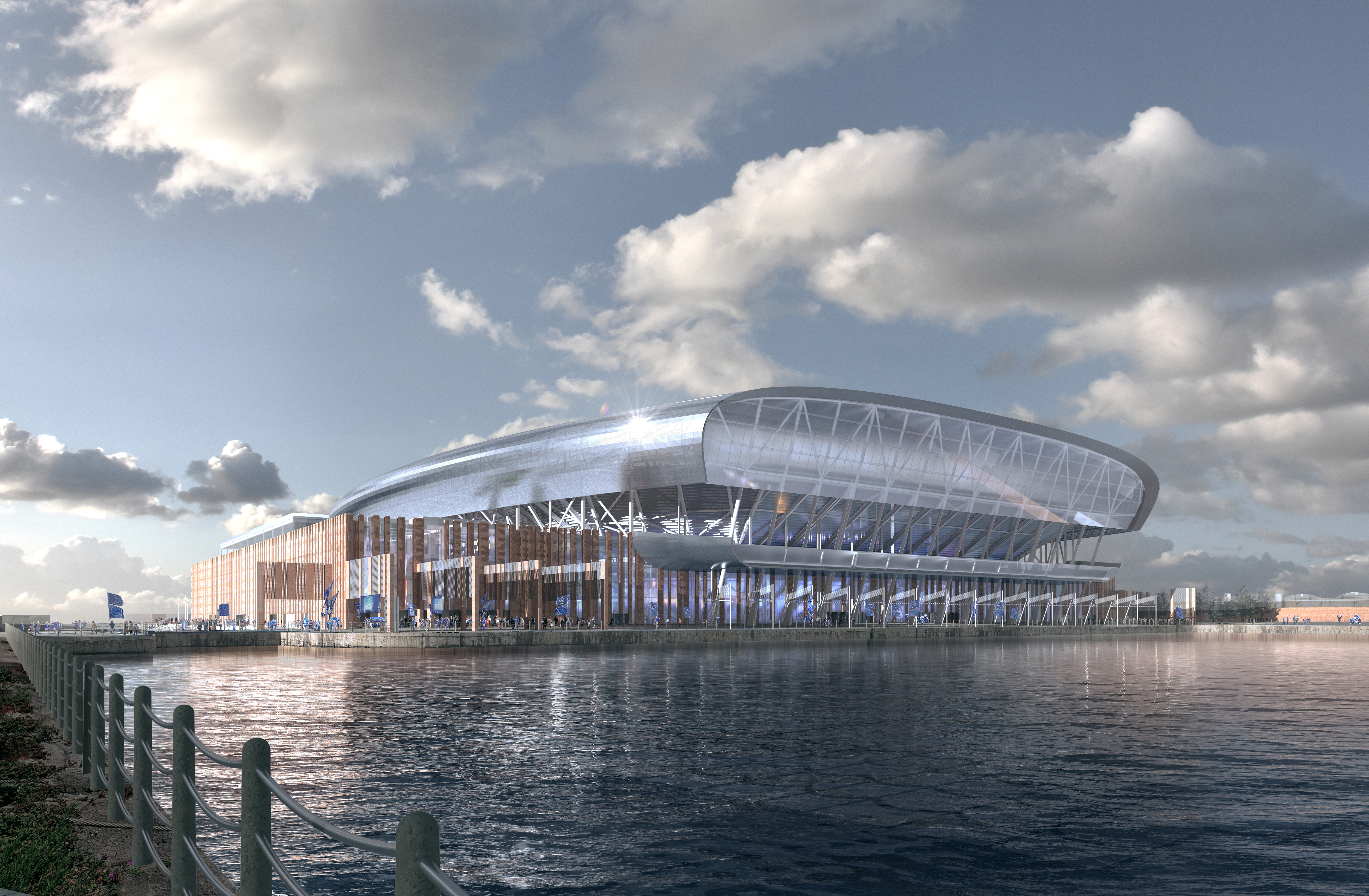 Artist's impression of Everton's new Bramley-Moore Dock