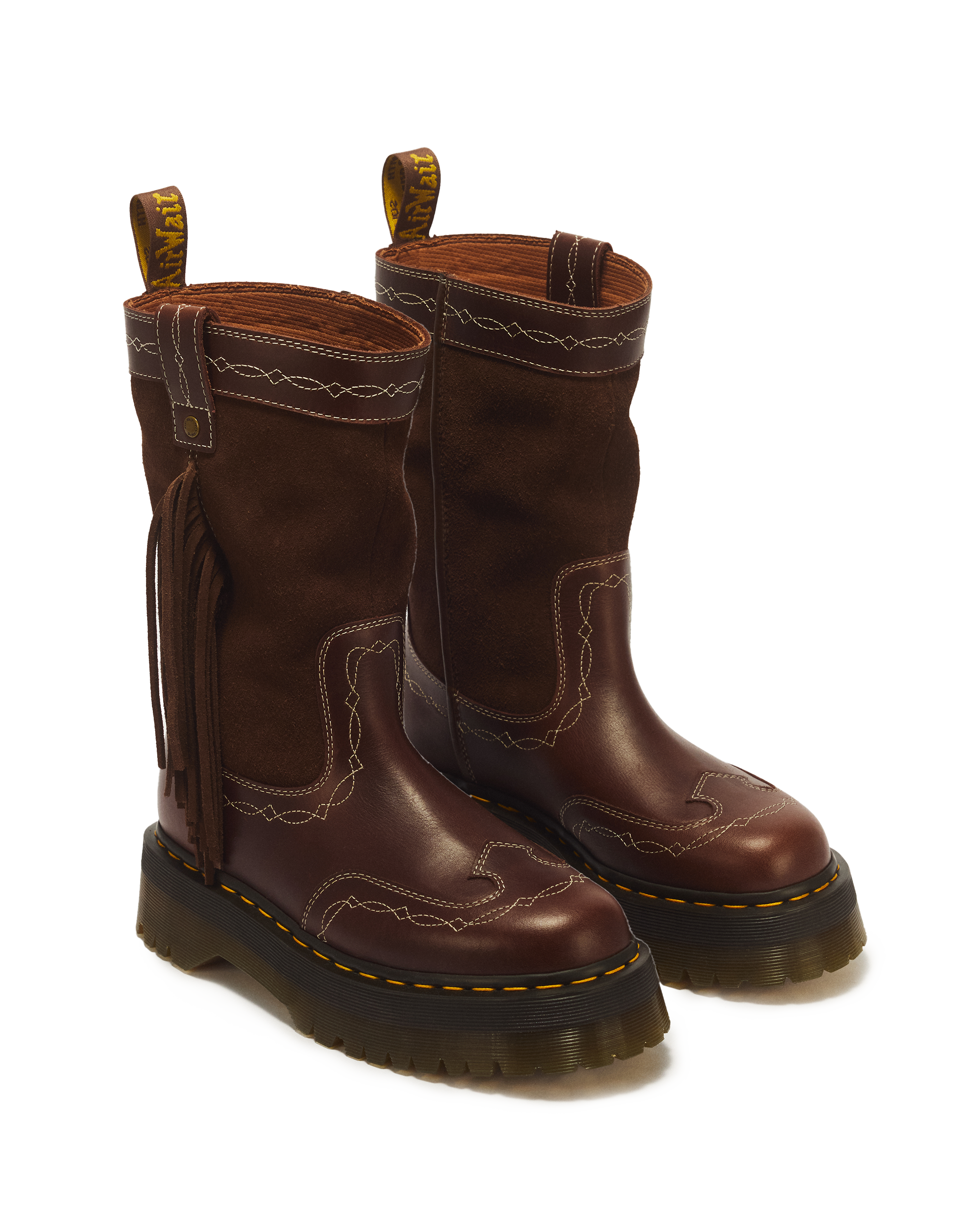 Desert Rodeo Quad Mid Leather &amp;amp; Suede Boots &amp;mdash; 3