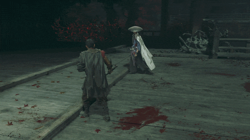 GIF of Onimusha: Way of the Sword boss fight