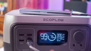 EcoFlow River 2 Max screen showing off battery level