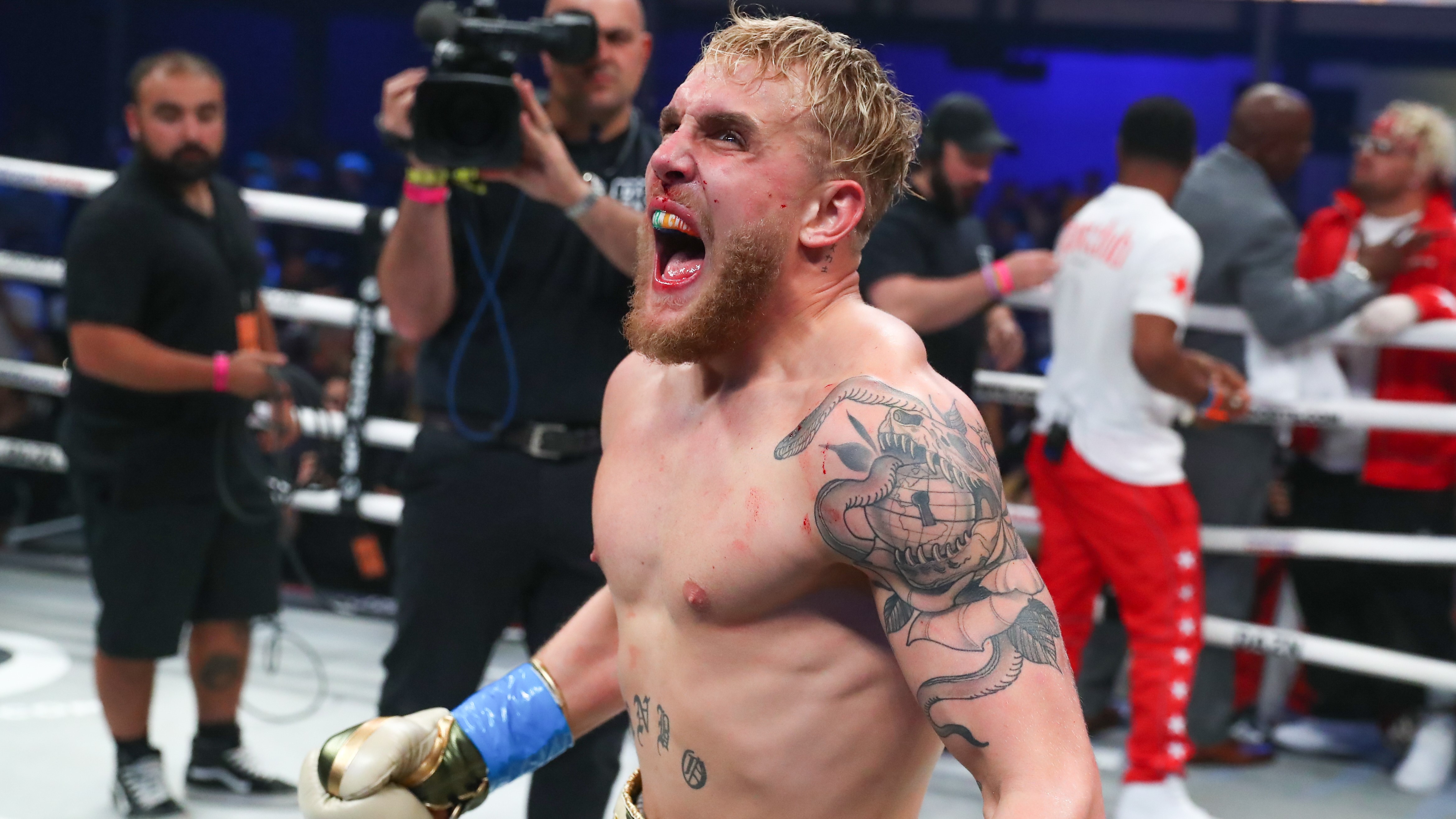 jake paul during a past boxing event