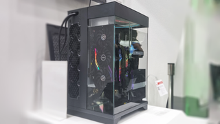 The ASRock, Intel and Thermaltake collaboration immersion PC case at Computex 2024