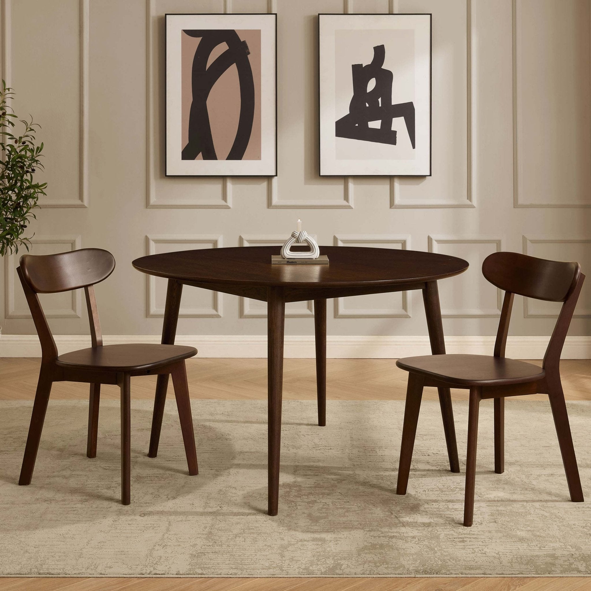 Georgia Set of 2 Dining Chairs - Walnut