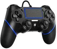 Zexrow Mando para PS4 con Cable para PlayStation4 / Pro/Slim/PC, Gamepad con Vibraci&oacute;n Dual, Agarre Antideslizante y Cable USB De 2,1m