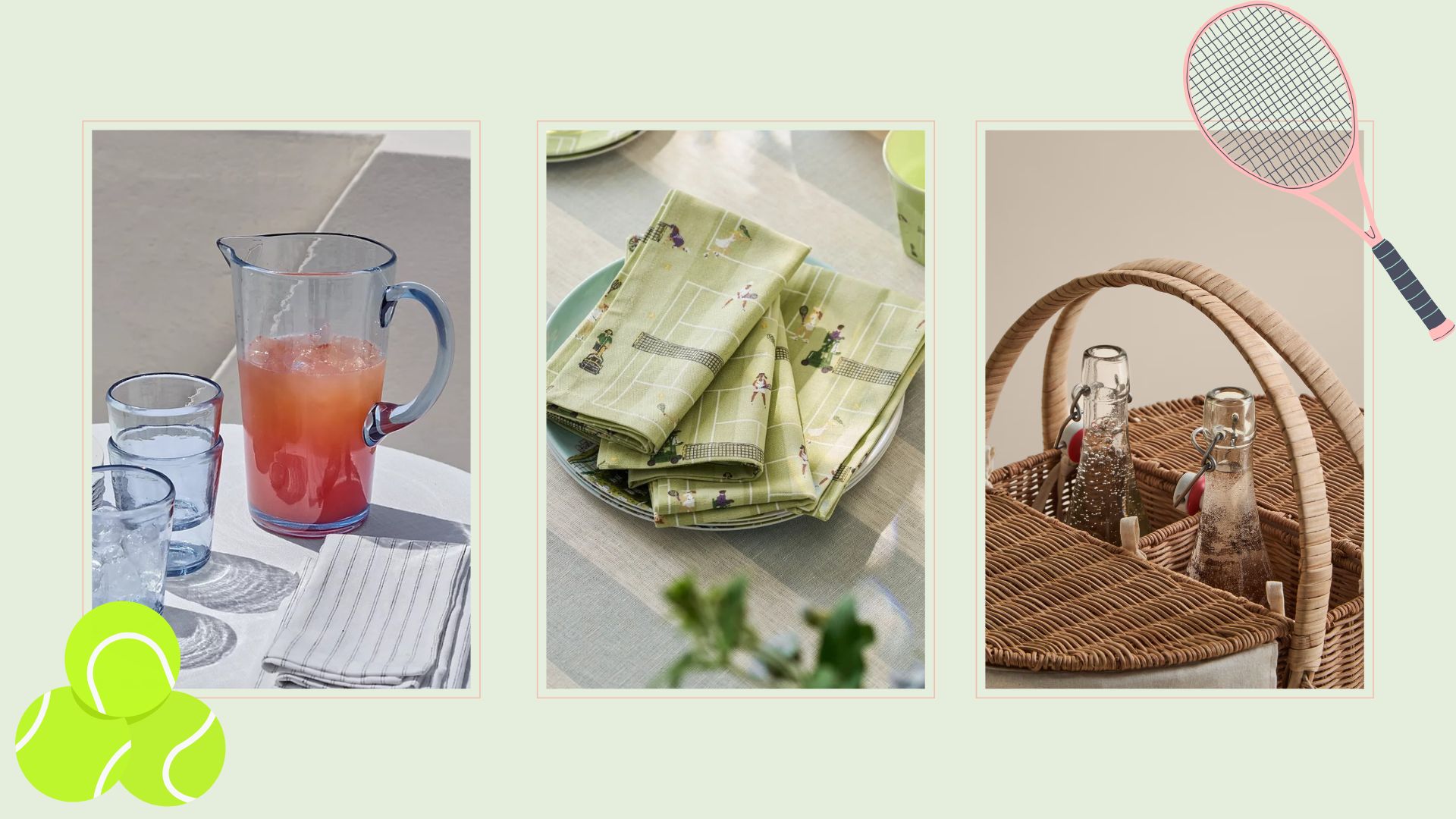 composite of picnic products