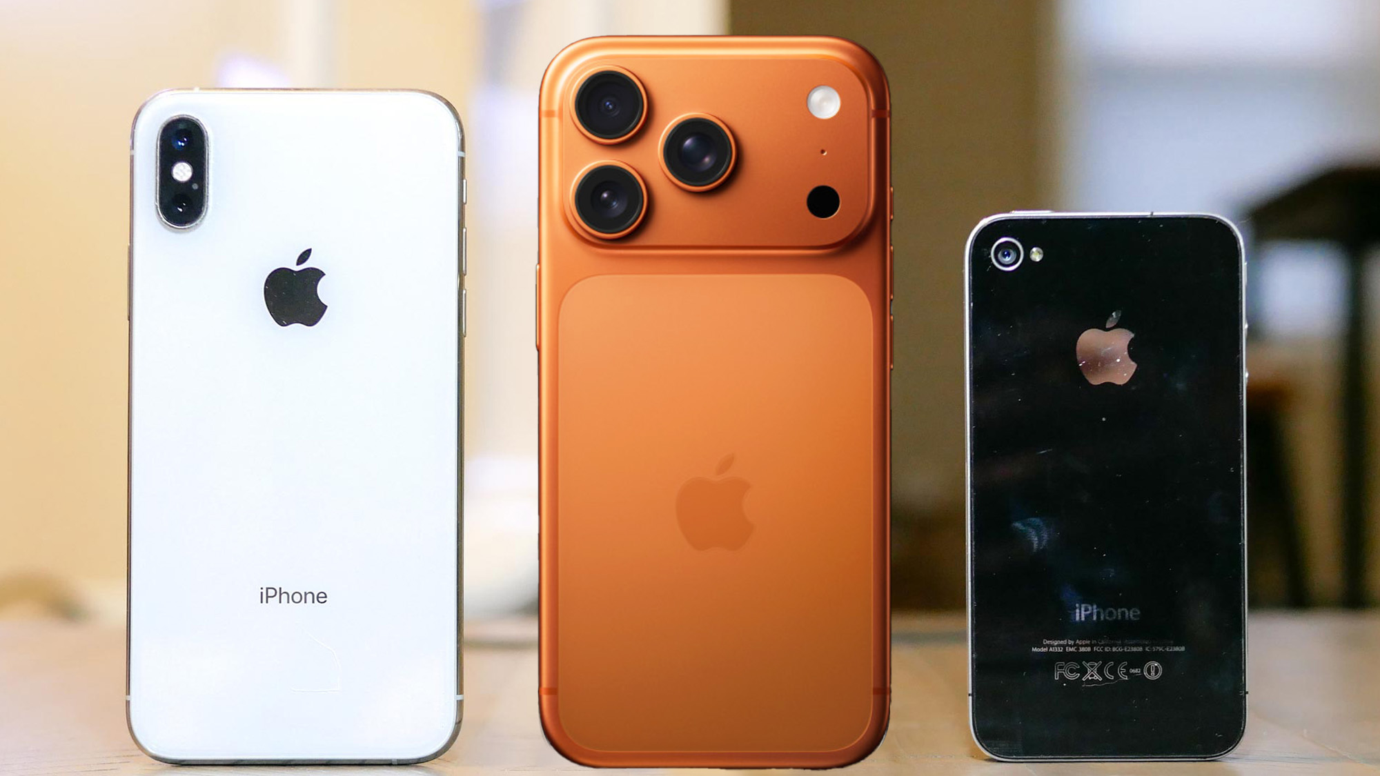 iPhone 17 Pro Max in between iPhone X and iPhone 4
