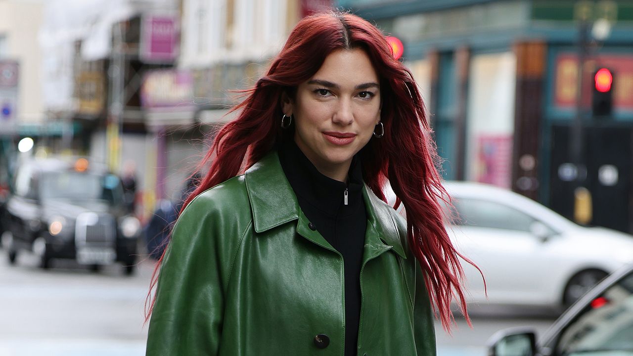 Dua Lipa walking in London