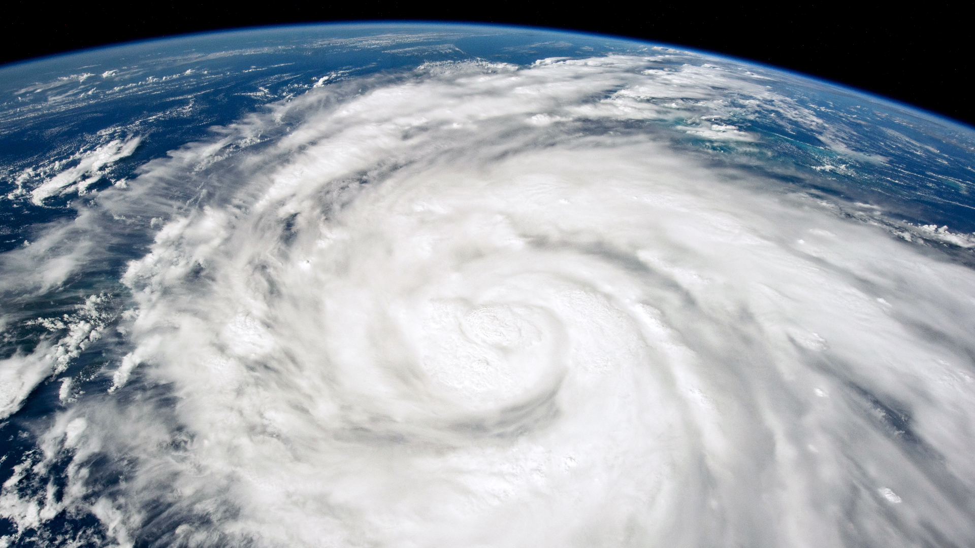 Hurricane Ian, a Category 4 storm, reaches Florida, Sept. 26, 2022, as seen from the International Space Station.