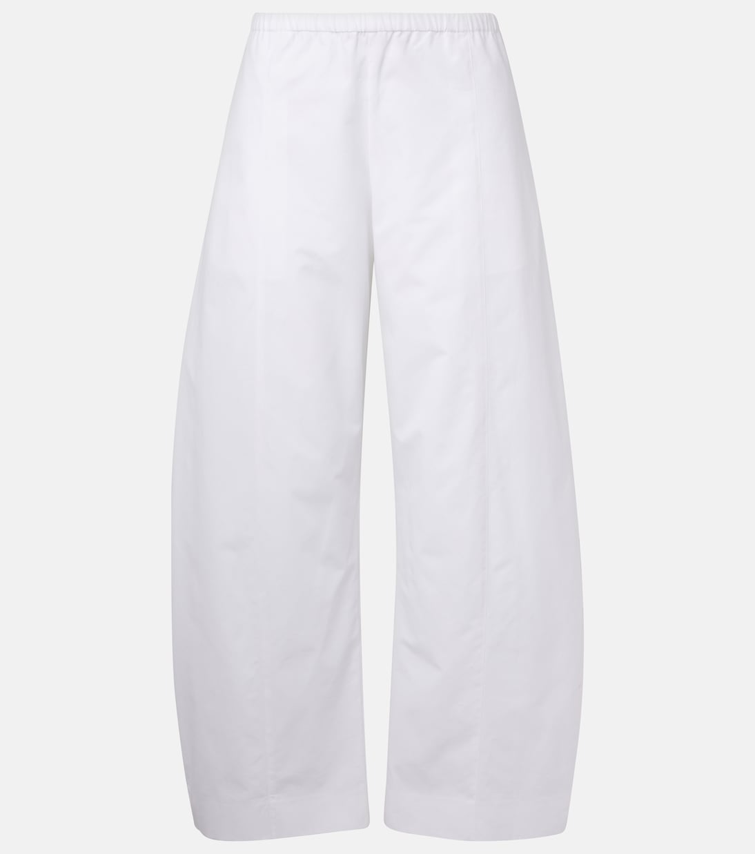 Clover Cotton Poplin Wide-Leg Pants