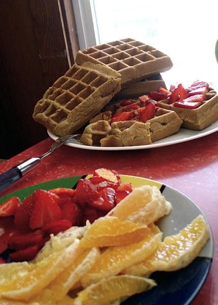 Breakfast waffles