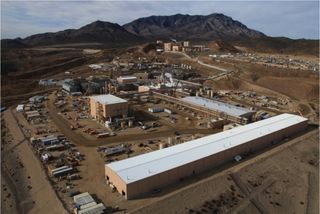The separations facility at Molycorp's Mountain Pass rare earth mine in California.