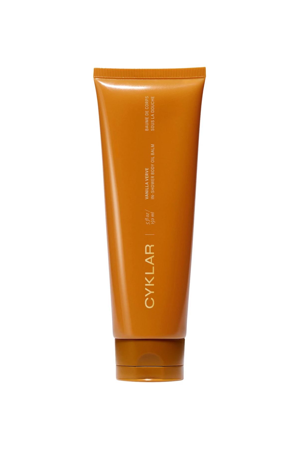 A tube of CYKLAR body oil balm.