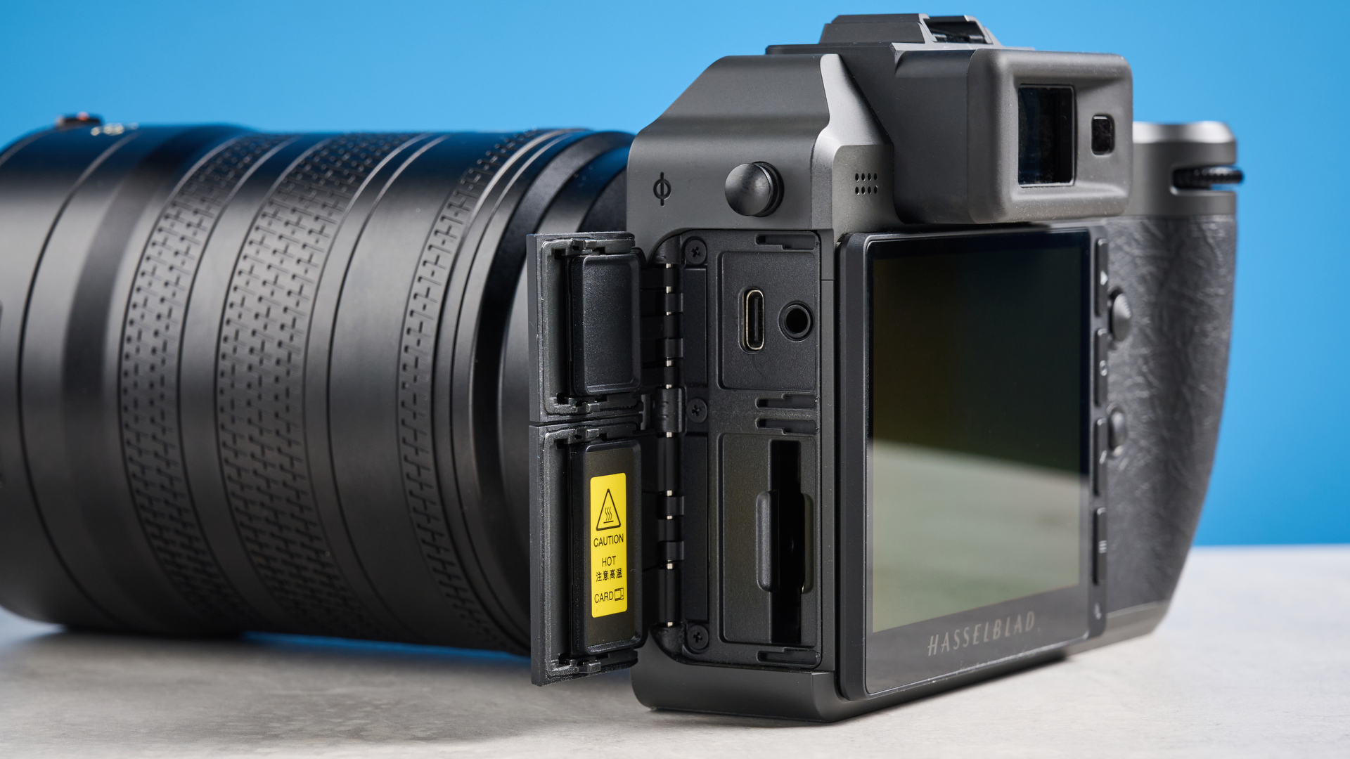 The Hasselblad X2D II 100C hatches open