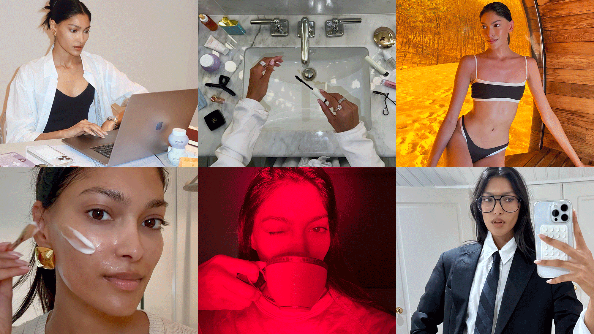 Pritika Swarup wellness collage