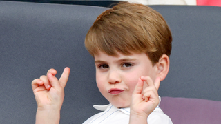 Prince Louis of Cambridge attends the Platinum Pageant on The Mall on June 5, 2022 in London, England. The Platinum Jubilee of Elizabeth II is being celebrated from June 2 to June 5, 2022, in the UK and Commonwealth to mark the 70th anniversary of the accession of Queen Elizabeth II on 6 February 1952